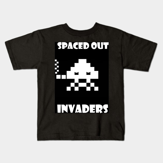 Space Invaders spaced out jfh copyrighted 2018 Kids T-Shirt by jhennessey